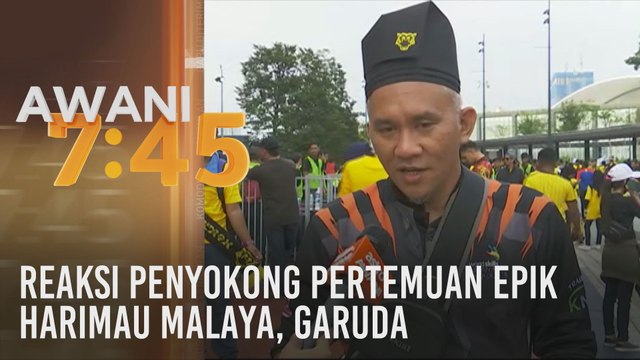 Reaksi penyokong pertemuan epik Harimau Malaya, Garuda