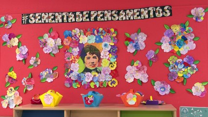 Murales de colegios que actúan como árboles: la iniciativa de Afundación para acercar el ecologismo