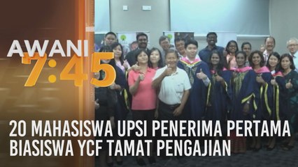 20 mahasiswa UPSI penerima pertama biasiswa YCF tamat pengajian