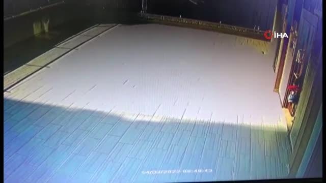 Pazardan alışveriş yapar gibi apartman soydu... O anlar kamerada