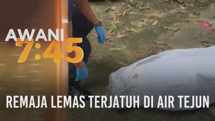 Remaja lemas terjatuh di air tejun