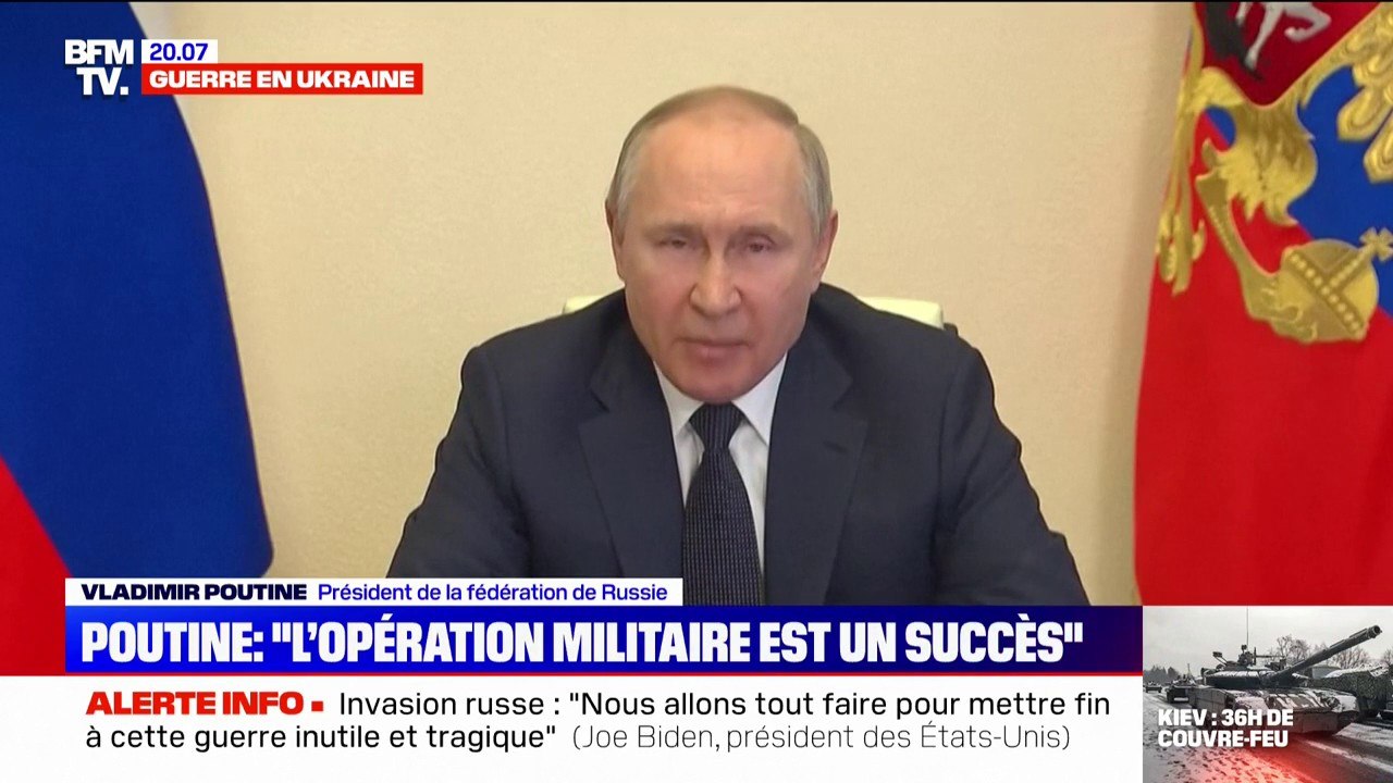 Vladimir Poutine: " En essayant de persécuter la Russie, l'Occident a laissé tomber son masque de civilité et a commencé à agir de manière belliqueuse"