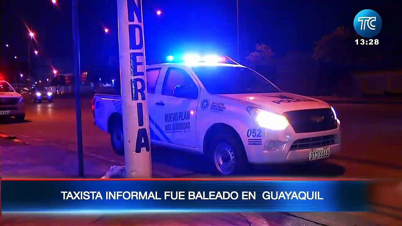 Guayaquil: Un taxista informal fue baleado por el pasajero