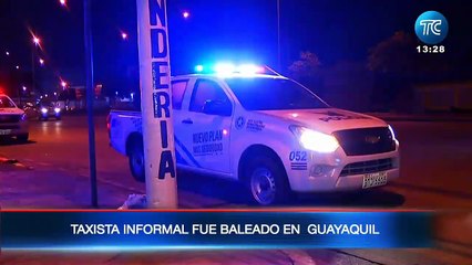 Guayaquil: Un taxista informal fue baleado por el pasajero