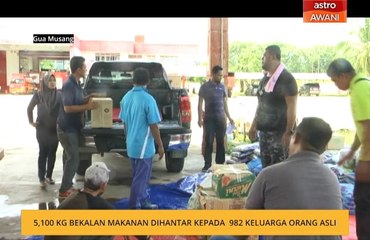 5,100 kg bekalan makanan dihantar kepada 982 keluarga Orang Asli