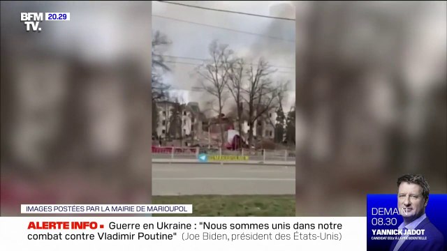 Marioupol: une frappe russe touche un théâtre abritant des centaines de civils, selon la mairie de la ville