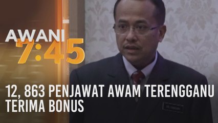 12, 863 penjawat awam Terengganu terima bonus