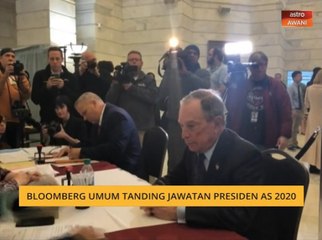 Bloomberg umum tanding jawatan Presiden AS 2020