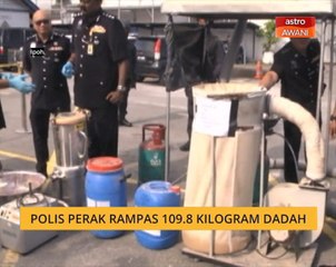 Polis Perak rampas 109.8 kilogram dadah