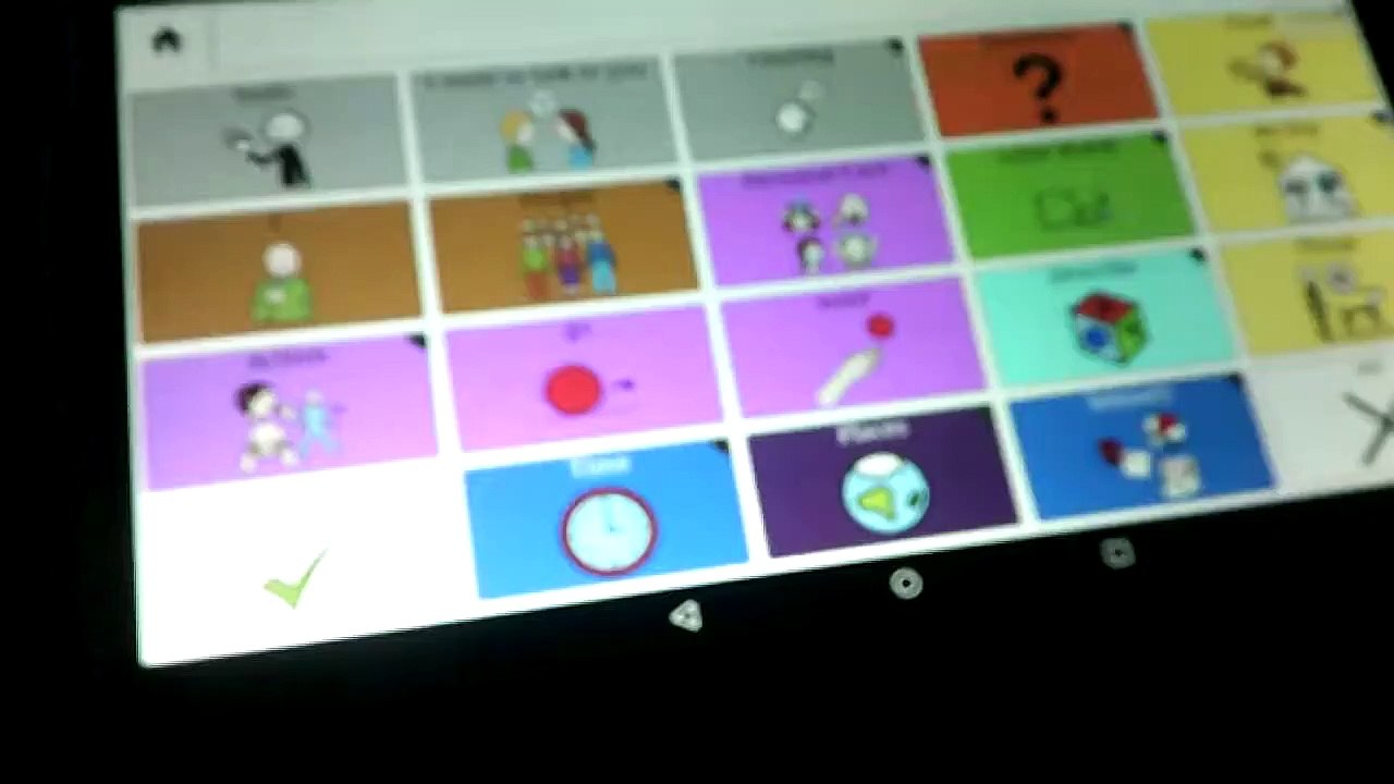 Adult with autism requesting to watch Barney on youtube  using coughdrop AAC