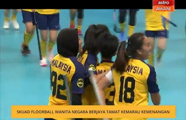 Skuad Floorball wanita negara berjaya tamat kemarau