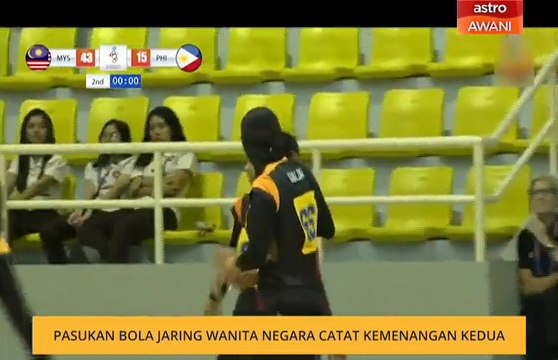 Pasukan bola jaring wanita negara catat kemenangan kedua