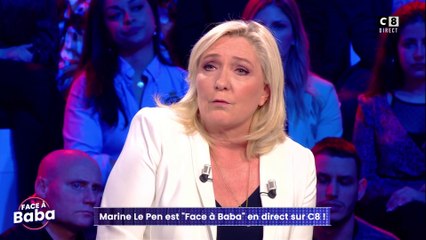 Marine Le Pen revient sur son parcours dans Face à Baba