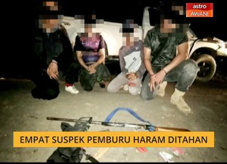 Empat suspek pemburu haram ditahan