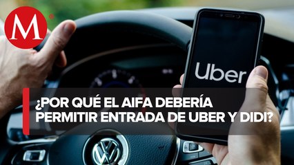 下载视频: Cofece recomienda permitir Uber y DiDi en AIFA; aeropuerto no permitirá operaciones