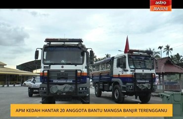 APM Kedah hantar 20 anggota bantu mangsa banjir Terengganu