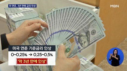 미 연준, 3년여 만에 기준금리 0.25%p↑…"연말까지 추가 인상"