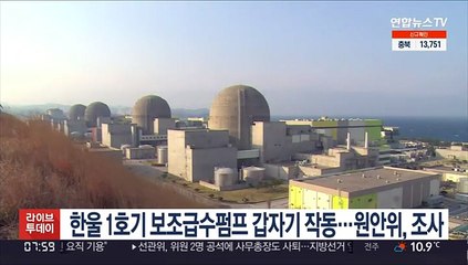 한울 1호기 보조급수펌프 갑자기 작동…원안위, 조사