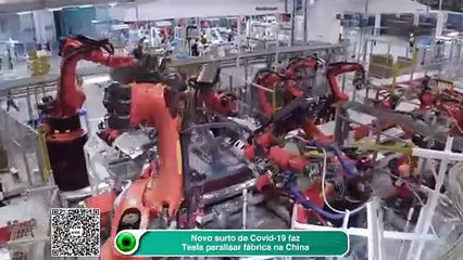 Novo surto de Covid-19 faz Tesla paralisar fábrica na China