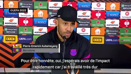 8es - Aubameyang : "J'espérais avoir un impact rapidement"