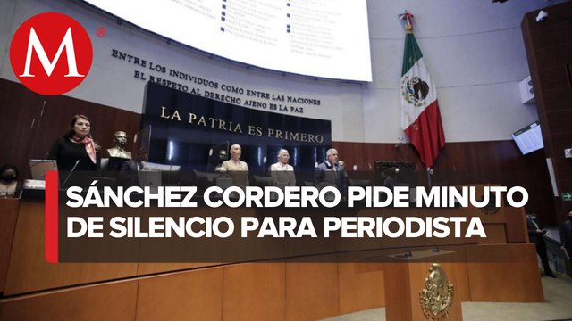 Senado guarda minuto de silencio en memoria del periodista Armando Linares
