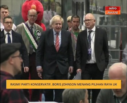 Rasmi! Parti Konservatif, Boris Johnson menang pilihan raya UK