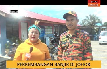 Perkembangan banjir di Johor setakat jam 1PM