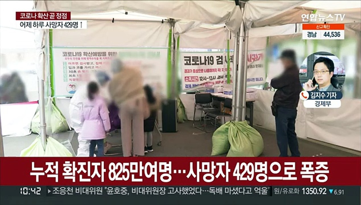 확진 60만명대로 폭증…하루 사망자 429명 나와