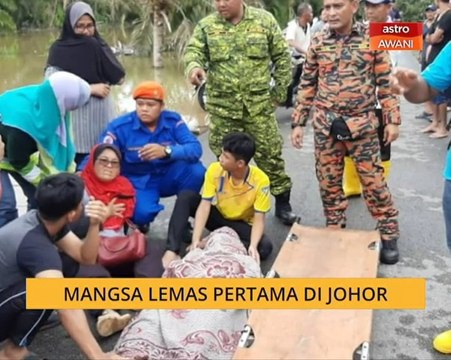 Mangsa lemas pertama di Johor