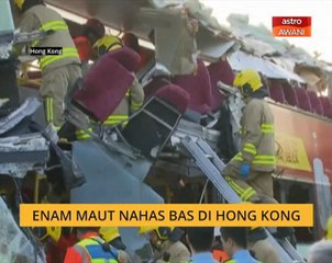 Enam maut nahas bas di Hong Kong
