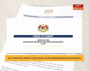 Kes kematian arwah Syed Mohd Azlan membimbangkan kerajaan