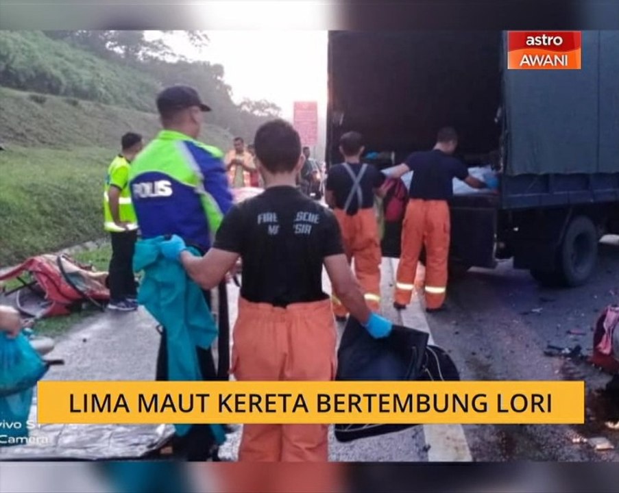 Lima maut kereta bertembung lori