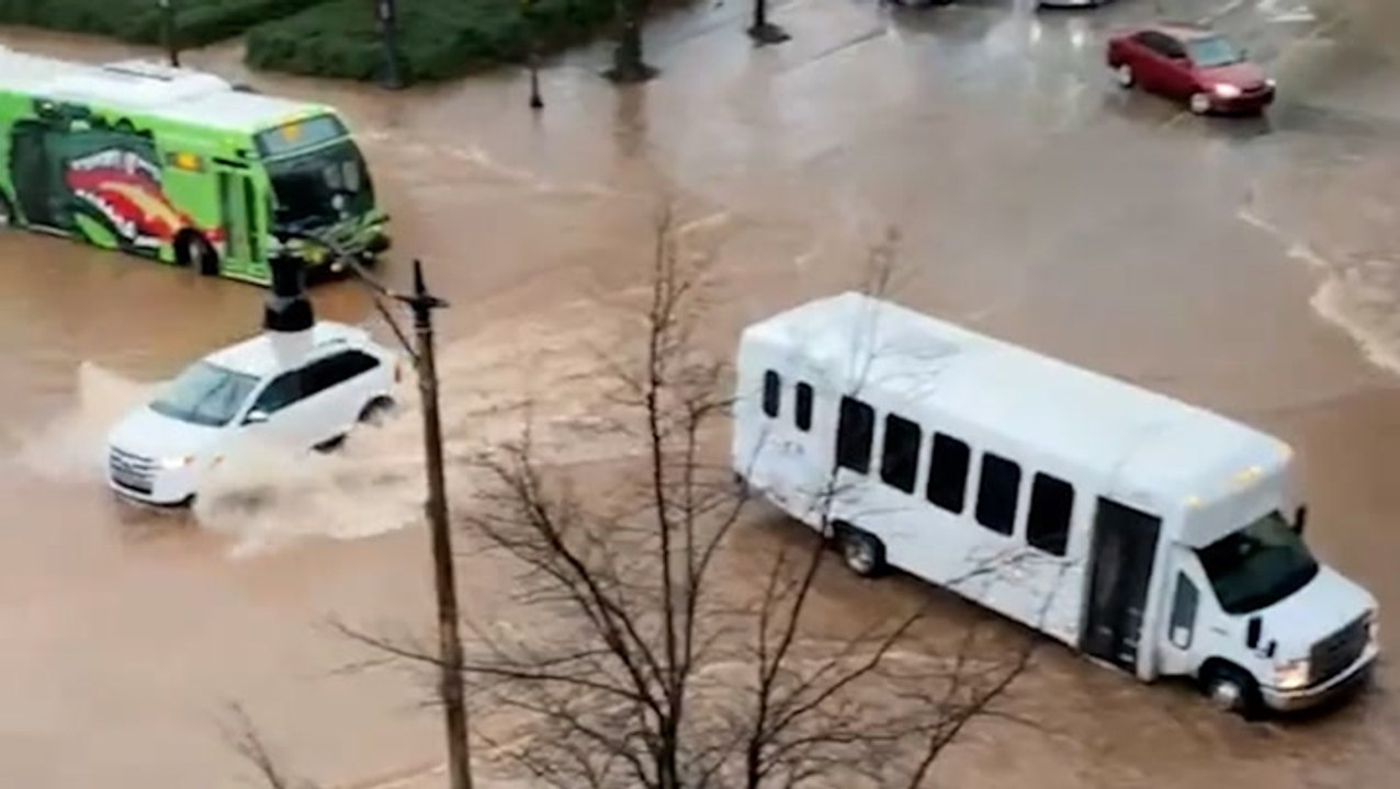 Floodwaters sweep through Birmingham