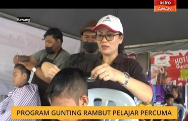 Program gunting rambut pelajar percuma