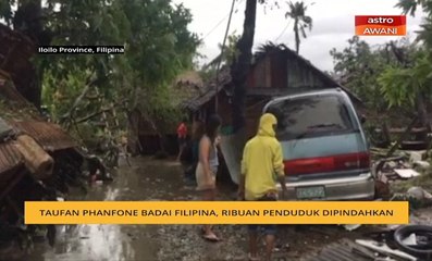 Taufan Phanfone badai Filipina, ribuan penduduk dipindahkan