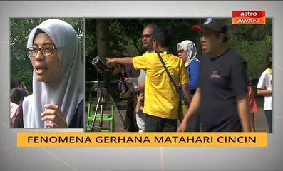 Kemeriahan fenomena Gerhana Matahari Cincin di Planetarium Negara