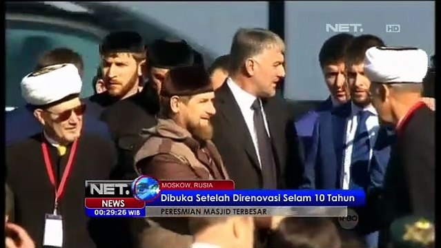 Sambutan presiden Rusia Vladimir Putin pada peresmian pembukaan mesjid terbesar di moskow