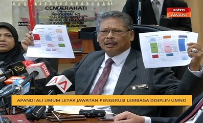 Apandi Ali umum letak jawatan Pengerusi Lembaga Disiplin Umno