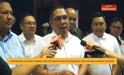 Kerajaan negeri Sabah salur bantuan pengajian untuk keluarga miskin