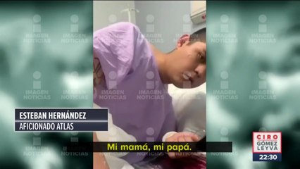 Ya despertó del coma aficionado del Atlas más herido en la riña