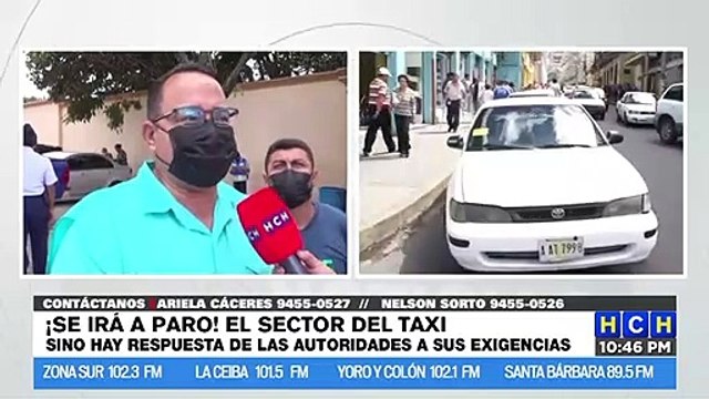 Taxistas anuncian que se irán a paro si el gobierno no da respuesta a sus exigencias