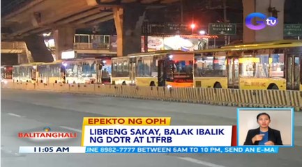 Libreng sakay, balak ibalik ng DOTr at LTFRB | BT