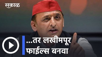 Akhilesh Yadav l जर काश्मीरवर सिनेमा बनत असेल तर लखीमपूरवरही व्हायला हवा- अखिलेश यादव l Sakal