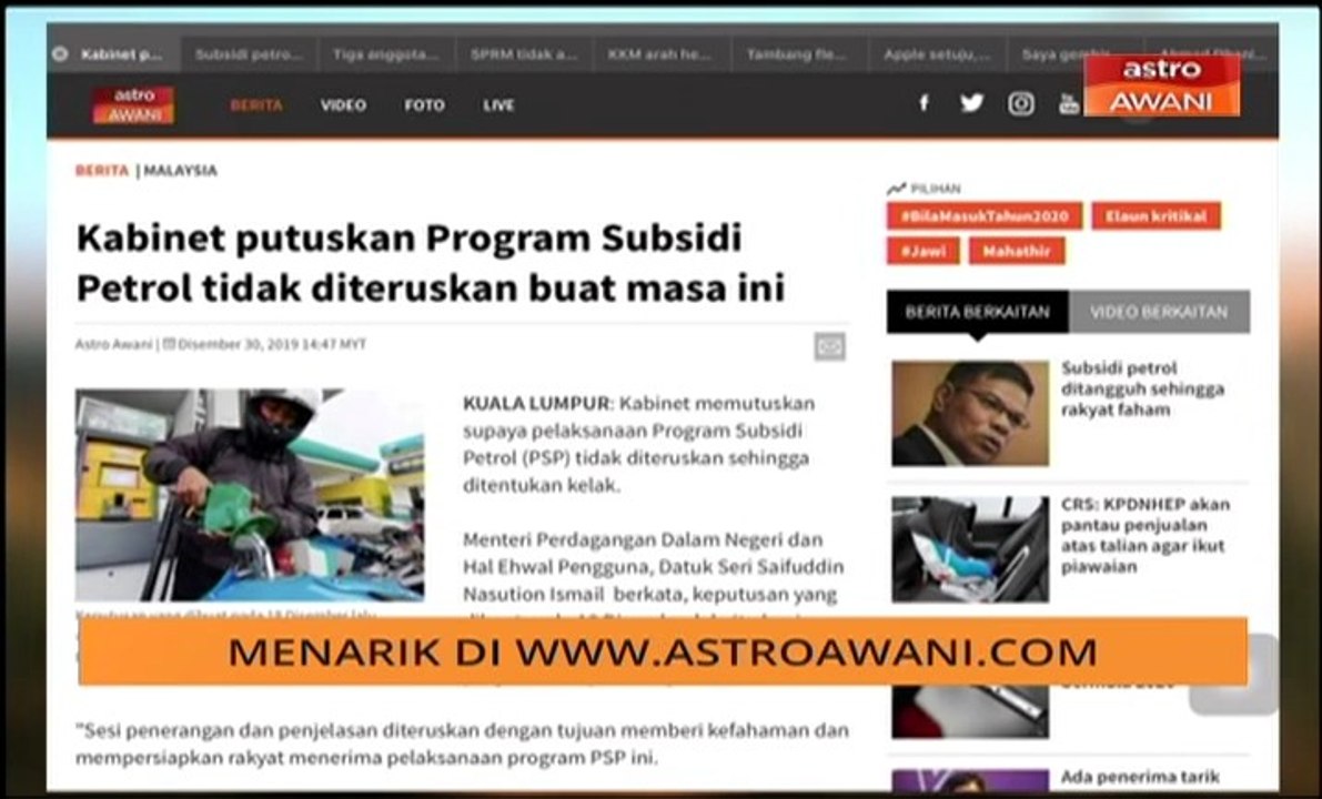 AWANI Pagi: Tumpuan berita utama 31 Dis 2019
