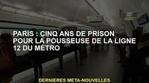 Paris : le pousseur de la ligne 12 du métro condamné à 5 ans de prison