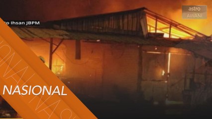 Kebakaran di pasar Sentul, lapan gerai musnah
