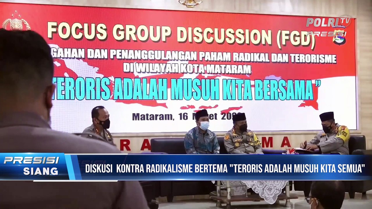 Tim Divisi Humas Polri Sosialisasikan Pencegahan Radikal dan Terorisme di Polresta Mataram