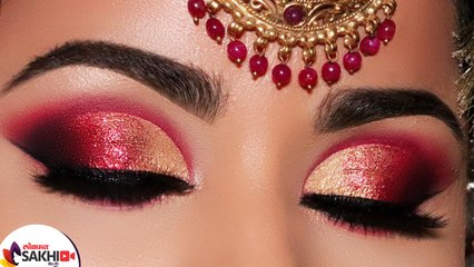 घरच्या घरी करा Easy Bridal Eye Makeup | Easy Eye Makeup Tutorial | bridal makeup | Beauty Hacks |