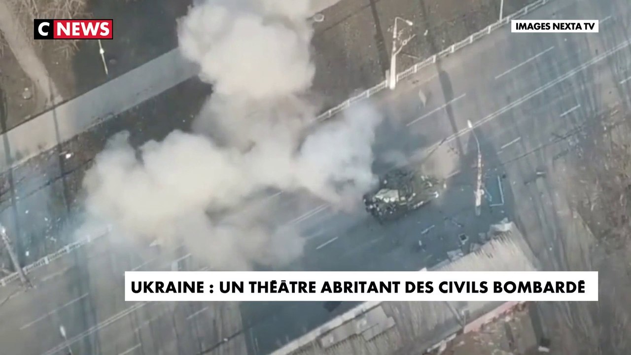 Ukraine : un théâtre de Marioupol abritant des civils bombardé