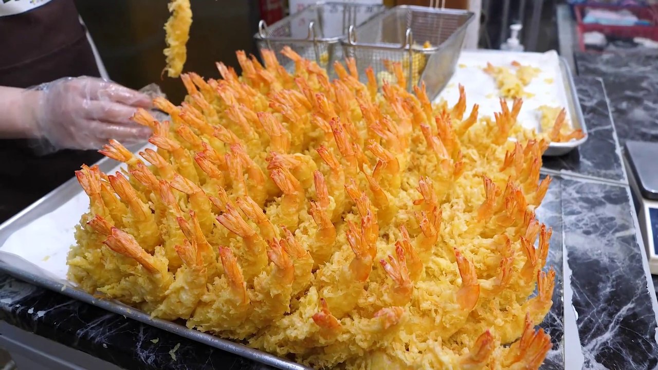 Korean fried chicken and Fried Shrimp